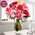 Flower Bouquet Karat with vase