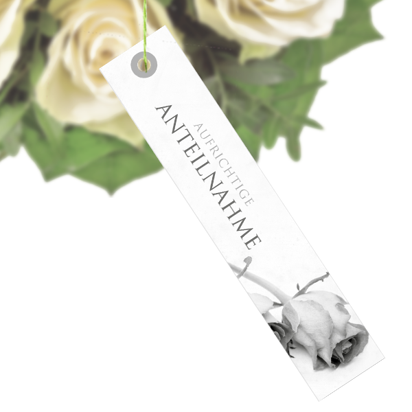 Blumenstecker "Aufrichtige Anteilnahme"