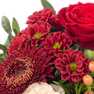 Blumenstrauß Herbstgedicht mit Vase