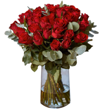 Roter Rosenstrauß