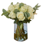 Weißer Rosenstrauß