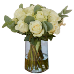 Bouquet of white roses