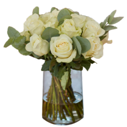 Bouquet of white roses