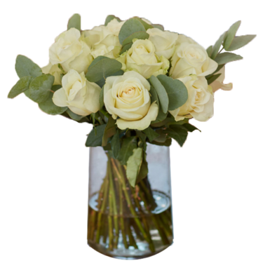 Bouquet of white roses