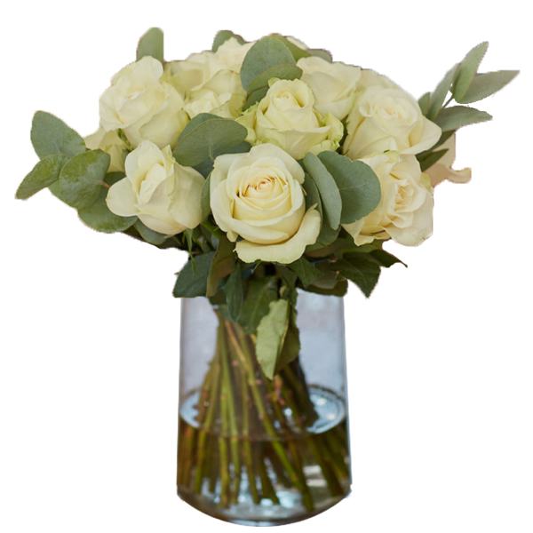 Bouquet of white roses