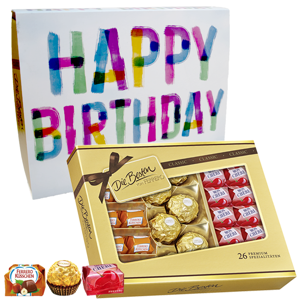 Die Besten mit Banderole "Happy Birthday"