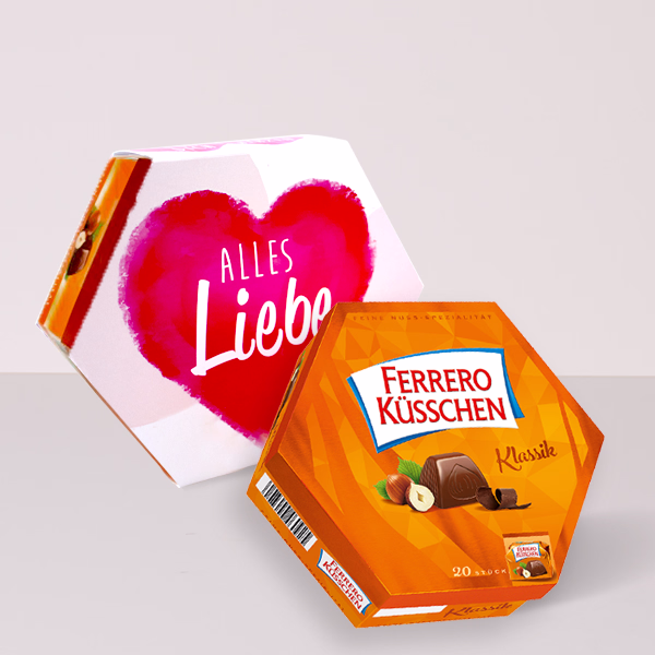 Küsschen mit Banderole „Alles Liebe“ (178 g)