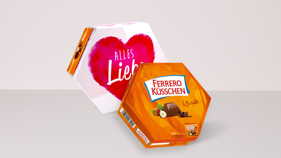 Küsschen with banderole "Alles Liebe" (178 g)