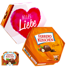 Ferrero Küsschen mit Banderole "Alles Liebe"