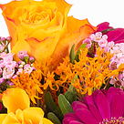 Blumenstrauß Farbentanz mit Vase