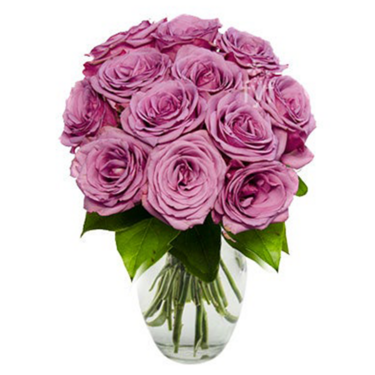 One Dozen Purple Roses