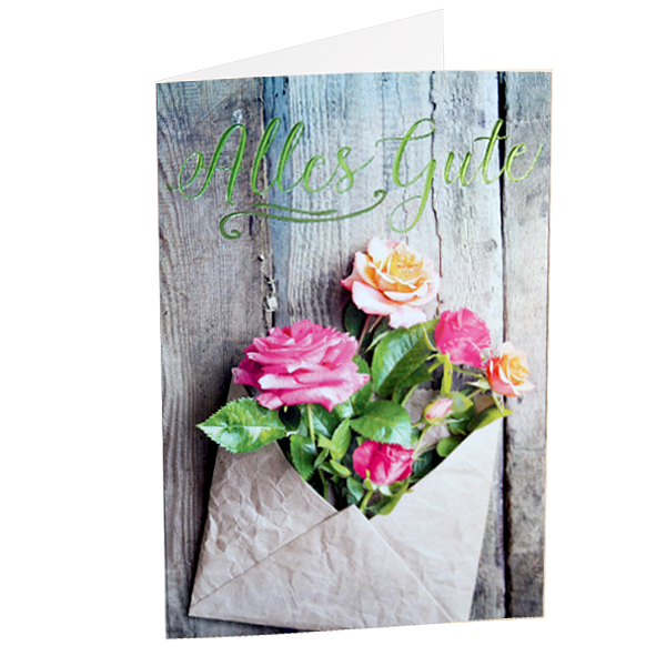 Greeting card „Alles Gute“