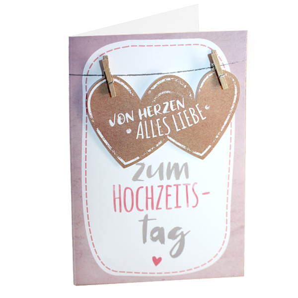 Motivkarte "Zum Hochzeitstag"