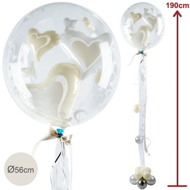 Double-Bubble-Riesenballon Double-Bubble-Riesenballon Herzen (190cm)