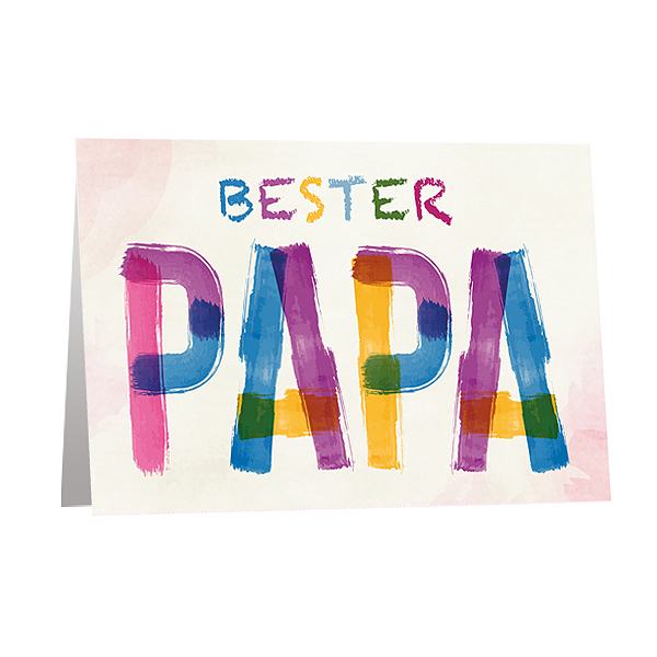 Motivkarte "Bester Papa"