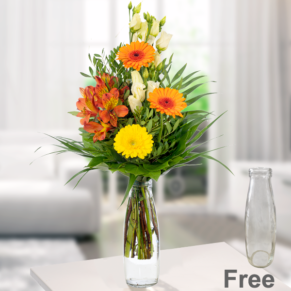 Flower Arrangement Sommermorgen with vase