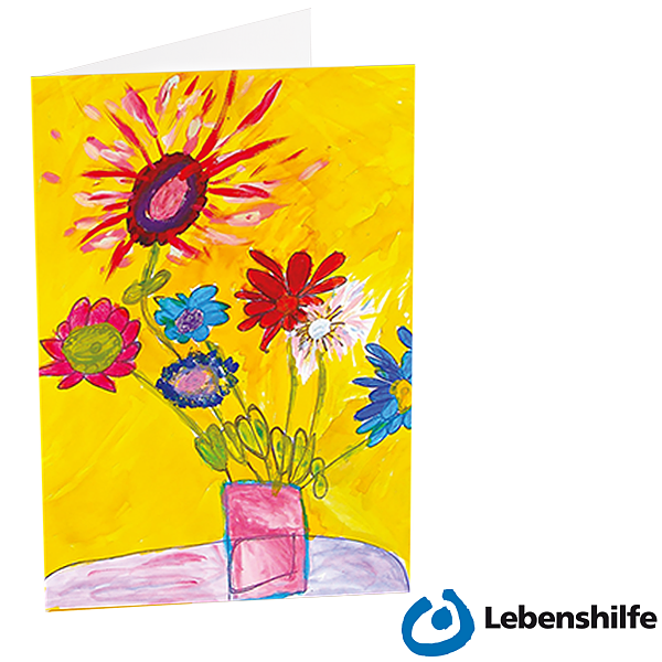 Motivkarte "Blumen" der Lebenshilfe e.V.