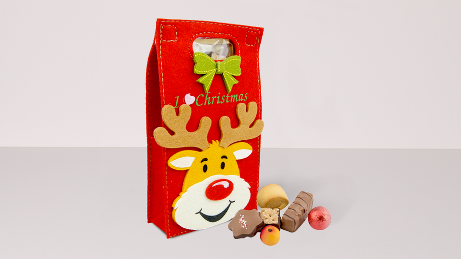 Weihnachtliche Filztasche (125 g)