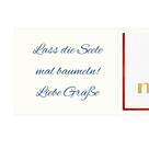 Persönliche Grußkarte mit Merci: Kleine Auszeit für Dich (250g)