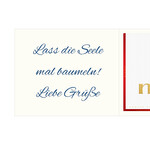 Persönliche Grußkarte mit Merci: „Kleine Auszeit für Dich“ (250 g)