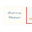 Personal greeting card with Merci: Danke (250 g)