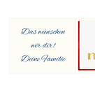 Persönliche Grußkarte mit Merci: Die besten Wünsche zum Geburtstag (250g)