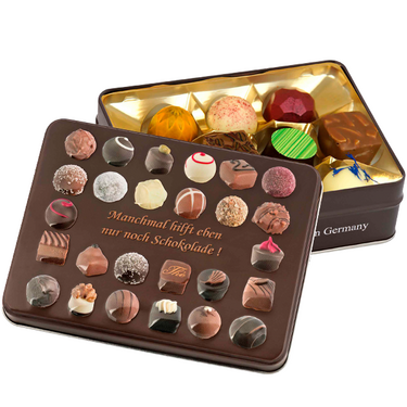 Gift box "Sometimes only chocolate helps" Gift box "Sometimes only chocolate helps"