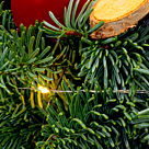 Weihnachtskranz (Ø 30cm) mit Lichterkette, mit 2 Ferrero Rocher