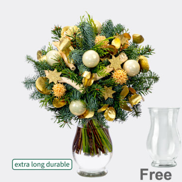 Winter Bouquet Sternschnuppe with vase
