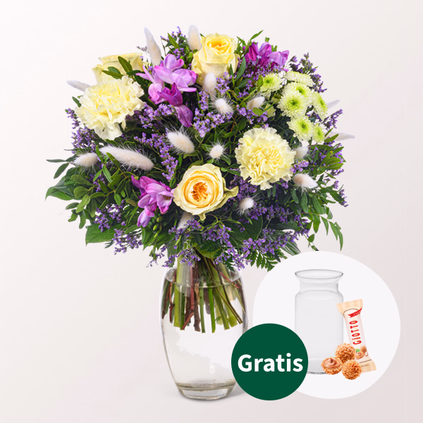 Blumenstrauß Landleben mit Vase