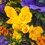 Blumenstrauß Frühlingsbote mit Vase & Ferrero Giotto 3er