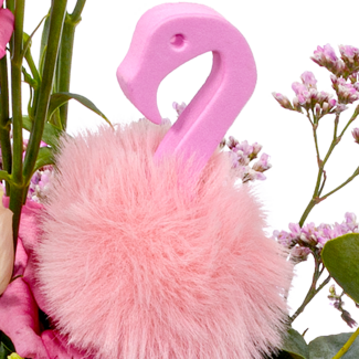 Blumenstrauß Rosa Himmel mit Vase & Ferrero Giotto 3er