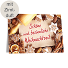Zimt-Duftkarte "Schöne und besinnliche Weihnachtszeit"