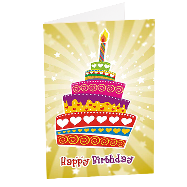 Grußkarte "Happy Birthday"