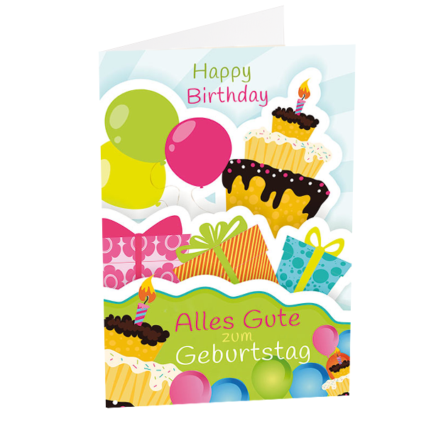 Grußkarte "Happy Birthday"