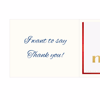 Personal greeting card with Merci: Ein kleines Dankeschön (250 g)