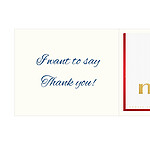 Personal greeting card with Merci: Rosen (250g)