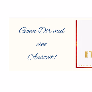 Persönliche Grußkarte mit Merci: Leuchtturm (250 g)