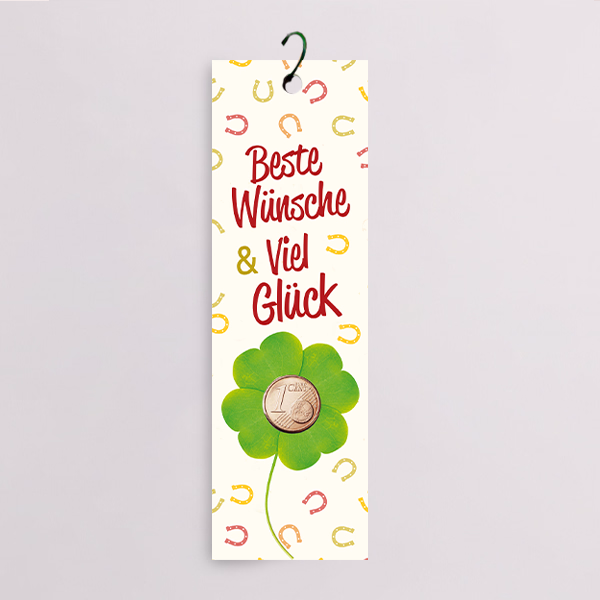 Flowercard with Lucky Coin