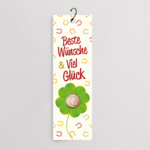 Blumenstecker mit echtem Cent-Stück