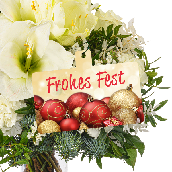 Blumenstecker "Frohes Fest"