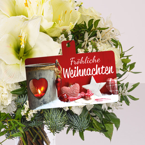 Flowercard „Fröhliche Weihnachten“