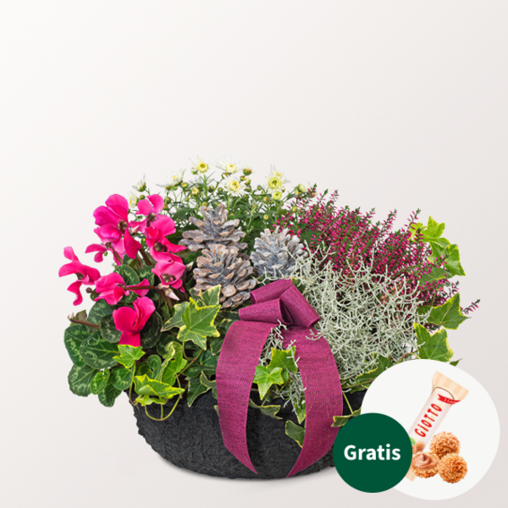 Arrangement Herbstmix mit Ferrero Giotto 3er