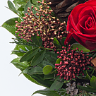 Flower Bouquet Winterlust with vase & 2 Ferrero Rocher