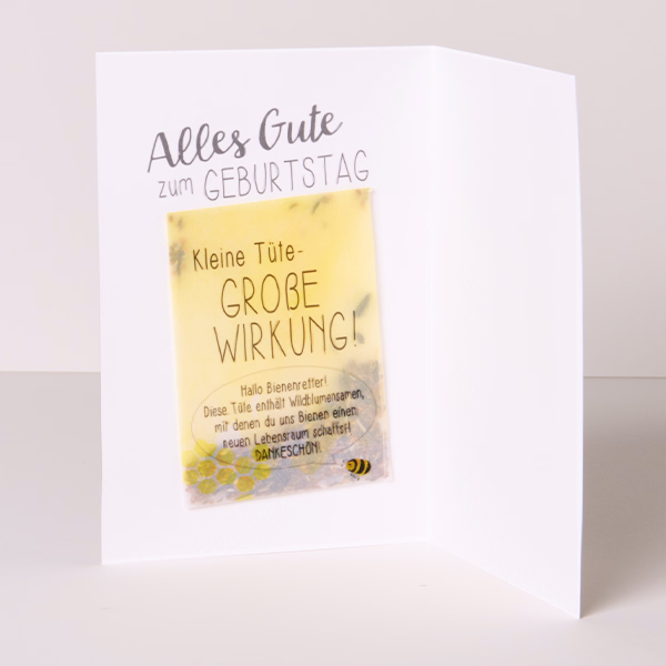 Greeting Card with Flower Seeds