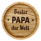 Holz Untersetzer "Bester Papa der Welt"