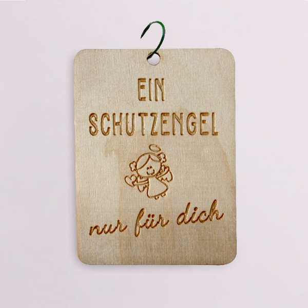Holz Blumenstecker Schutzengel