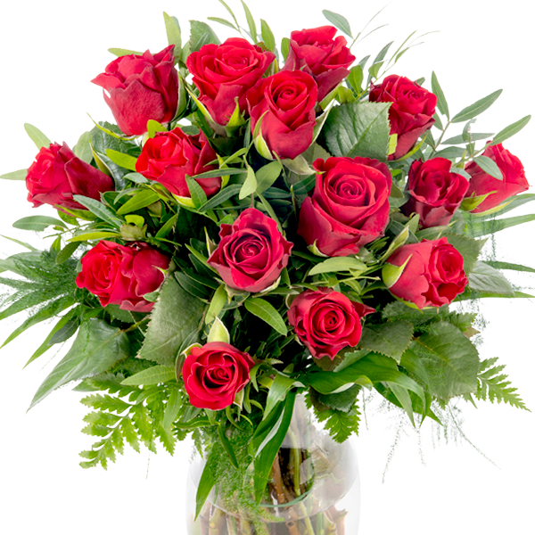 Roter Rosenstrauß