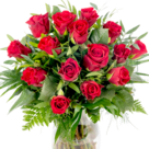 Roter Rosenstrauß