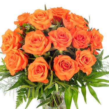 Bouquet of orange roses